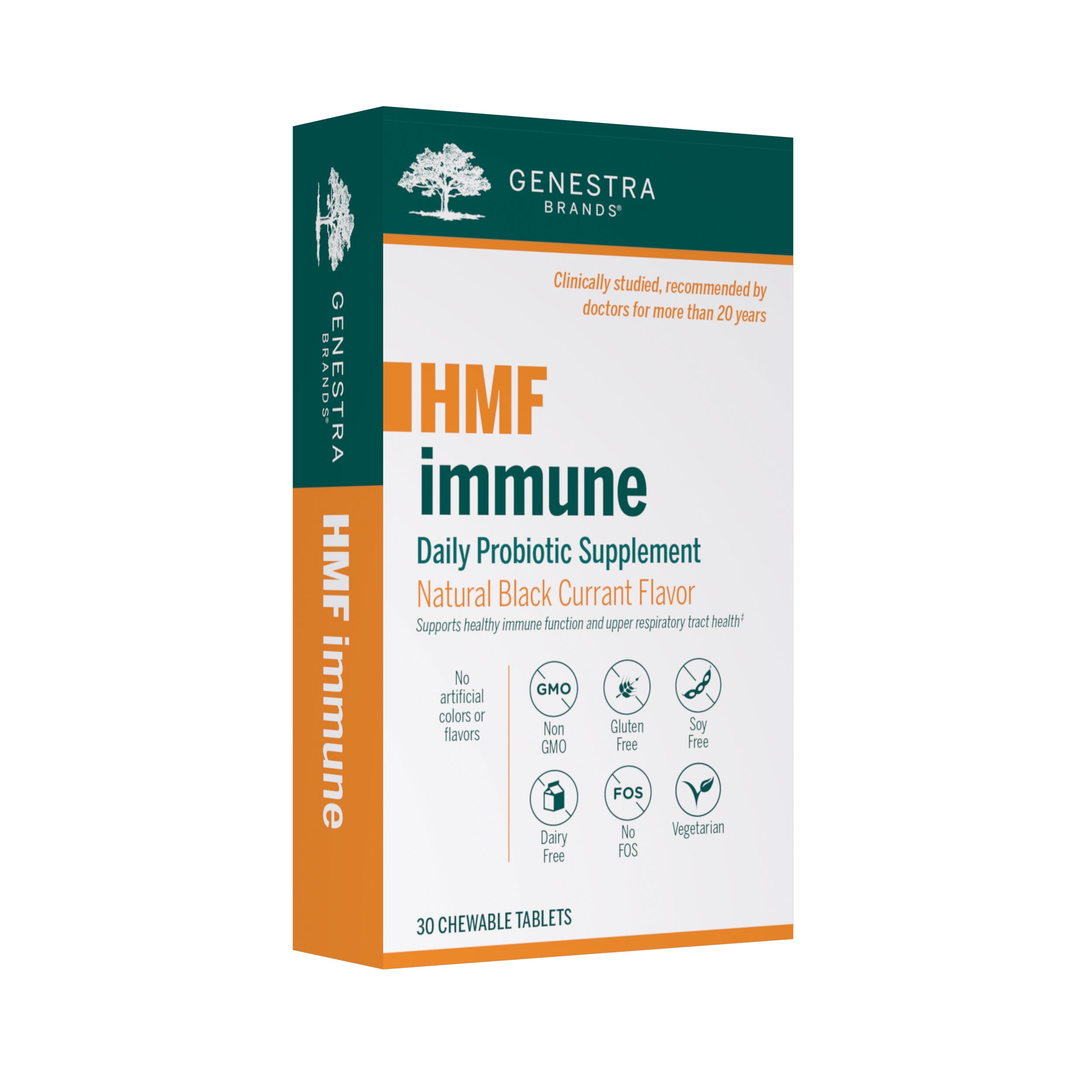 Genestra, HMF Immune, 30 Chewable Tablets UPC 883196151905 | HiLife Vitamins